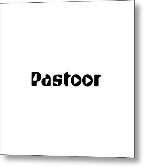 Pastoor Metal Print featuring the digital art Pastoor by TintoDesigns