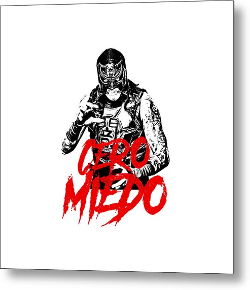 Bullet Club Metal Print featuring the painting Penta Cero Miedo by Penta Cero Miedo