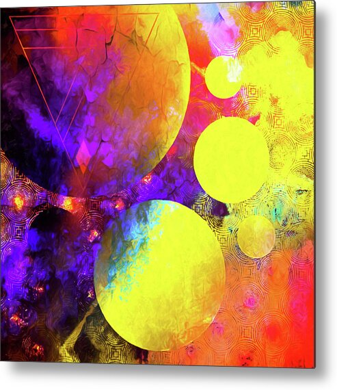 Space Exploration Metal Print featuring the pastel Perchance to Dream by Susan Maxwell Schmidt