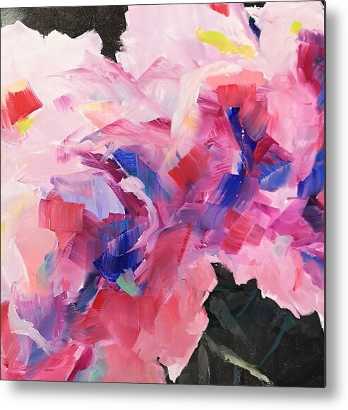 Flowers Metal Print featuring the painting Pink Flowers by Sheila Romard