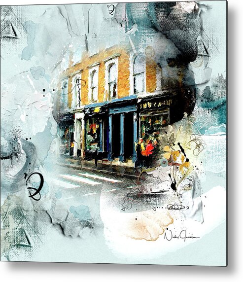 London Metal Print featuring the mixed media Portobello Rd by Nicky Jameson