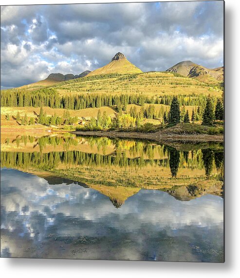Lake Metal Print featuring the photograph March 2020 Quiet lake by Alain Zarinelli