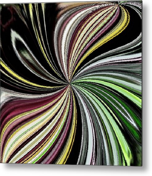 Lines Metal Print featuring the digital art Qulaya Timi by Designs By L