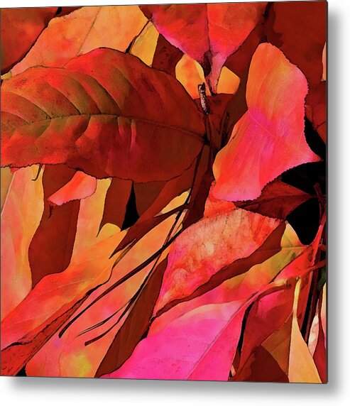 Autumn Metal Print featuring the digital art Ribbons by Gina Harrison