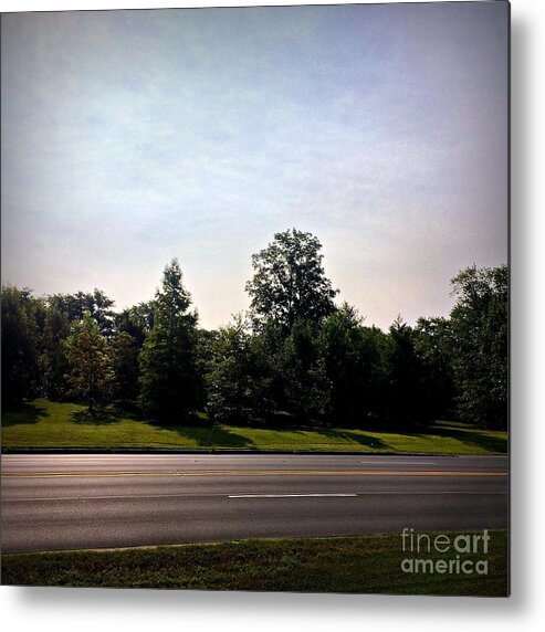 Landscape Art Photography Metal Print featuring the photograph Roadside Sky by Frank J Casella