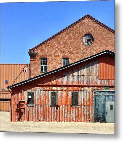  Metal Print featuring the photograph Rust and Brick by Julie Gebhardt