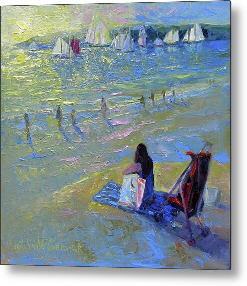 Gloucester Metal Print featuring the painting Schooner Festival, Gloucester by John McCormick
