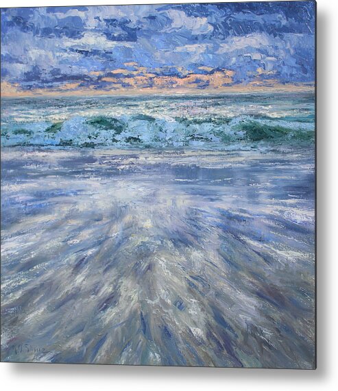 Seascape Metal Print featuring the painting Seaside Dreams by Kristen Olson Stone