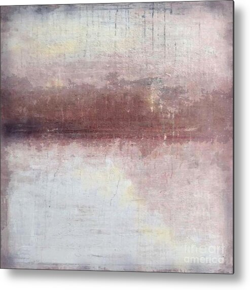 Silance Metal Print featuring the painting Silence is true wisdom by Vesna Antic