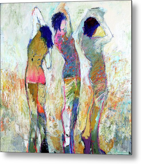 Jylian Gustlin Metal Print featuring the mixed media Sirens 9 by Jylian Gustlin