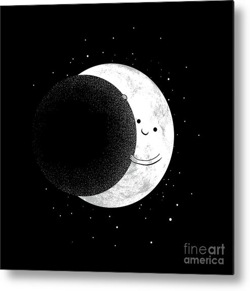 Moon Metal Print featuring the digital art Slide Show by Digital Carbine