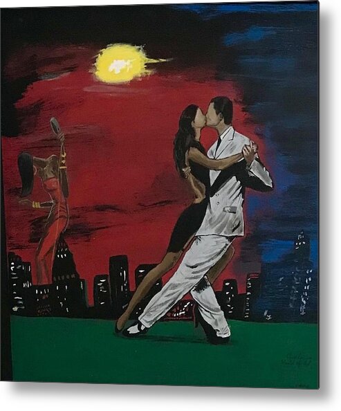  Metal Print featuring the painting Soul Tango by Charles Young