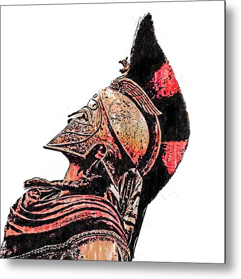 Spartan Warrior Metal Print featuring the painting Spartan Hoplite - 67 by AM FineArtPrints