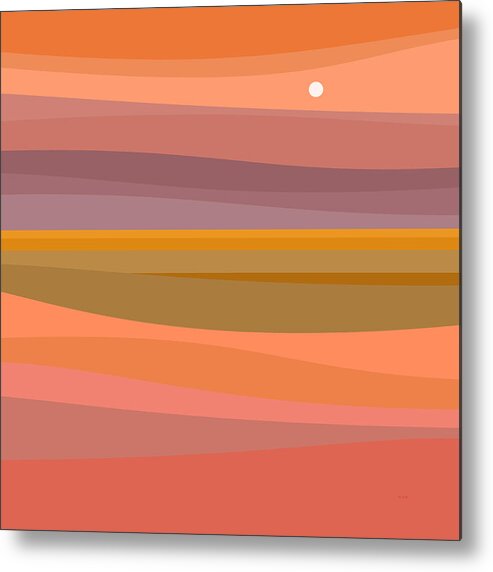Spring Silk Metal Print featuring the digital art Spring Silk - Abstract Landscape by Val Arie