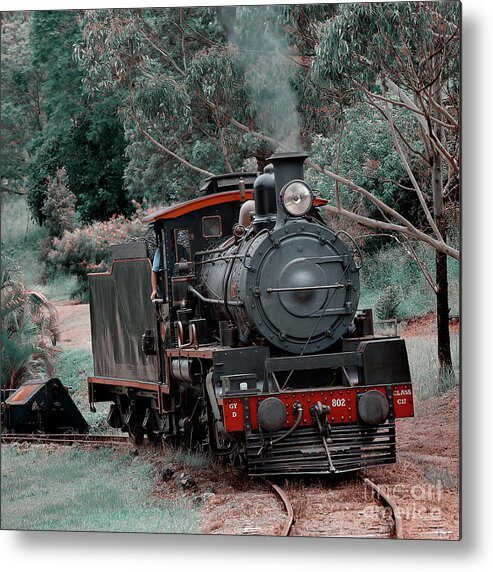 Steam Metal Print featuring the photograph Steaming Out 1 by Russell Brown