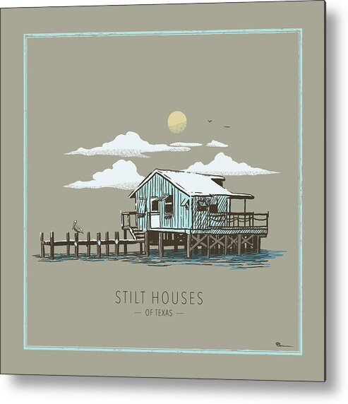 Texas Metal Print featuring the photograph Stilt Houses of Texas by Kevin Putman