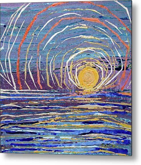 Sun Metal Print featuring the painting Sun Energy by Corinne Carroll