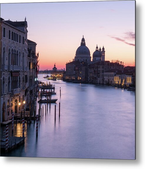 Italy Metal Print featuring the photograph Sunrise,Basilica of Santa Maria della Salute,Venice, Italy by Sarah Howard