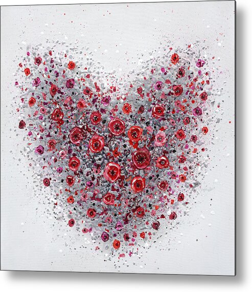 Heart Metal Print featuring the painting Sweet Hearted by Amanda Dagg