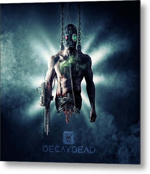 Argus Dorian Metal Print featuring the digital art The Decaydead Assassin by Argus Dorian