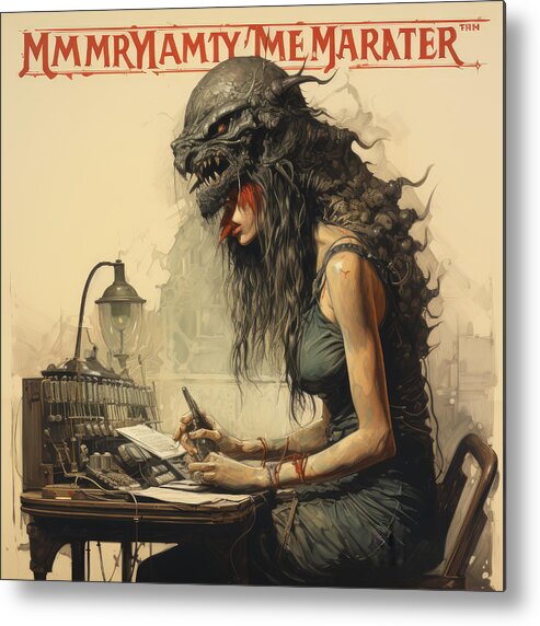 Monster Metal Print featuring the digital art The Monster in me by My Head Cinema