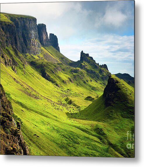 Trotternish Metal Print featuring the photograph The Quiraing, Isle Of Skye, Scotland by Henk Meijer Photography