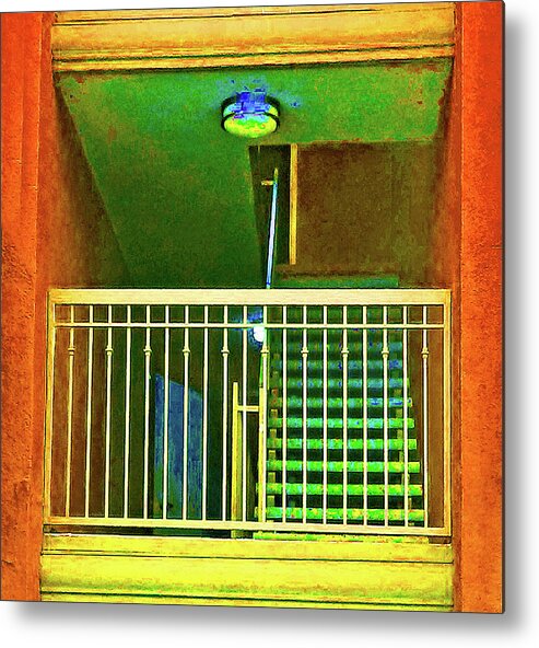 Stairs Metal Print featuring the photograph The Stairwell by Andrew Lawrence