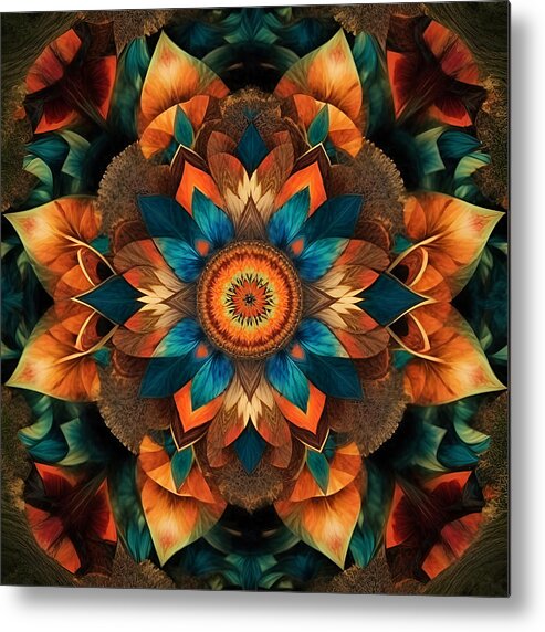 Kaleidoscope Metal Print featuring the photograph The Warrior by Faye Giblin