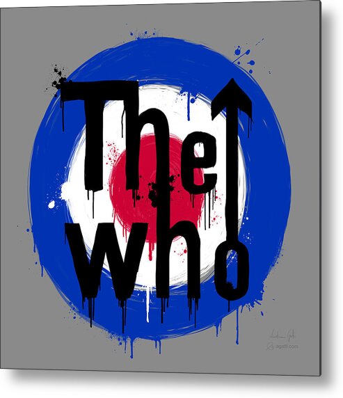 Thewho Metal Print featuring the digital art The Who png by Andrea Gatti