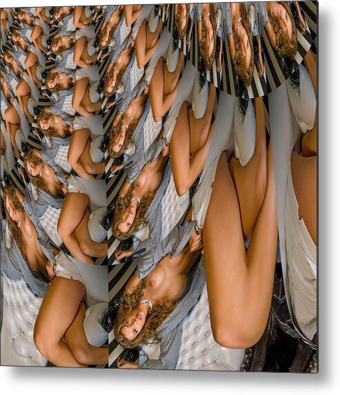 Naked Metal Print featuring the digital art Thesooner Thebetter Symphony by Stephane Poirier