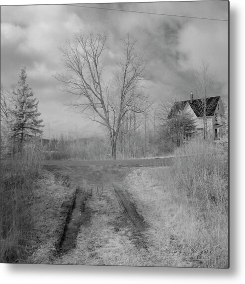Infra Red Metal Print featuring the photograph This Old House by Alan Norsworthy