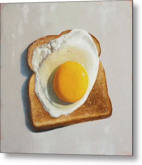 Egg Metal Print featuring the painting Toasted by Susan N Jarvis