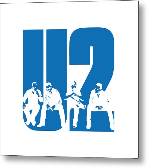 U Two Metal Print featuring the digital art U2 by Loli Papi