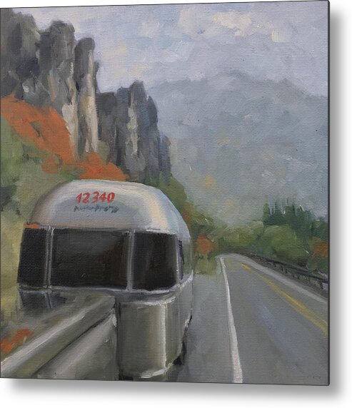 Utah Metal Print featuring the painting Utah Fall Road Trip by Elizabeth Jose