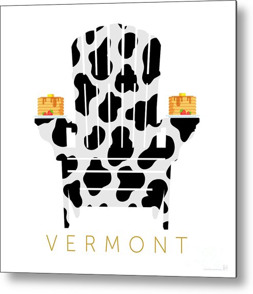 Vermont Metal Print featuring the digital art Vermont by Sam Brennan