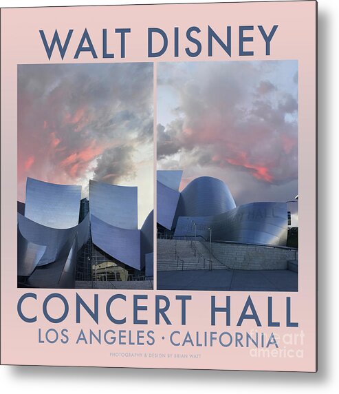 Walt Disney Metal Print featuring the photograph Walt Disney Concert Hall by Brian Watt