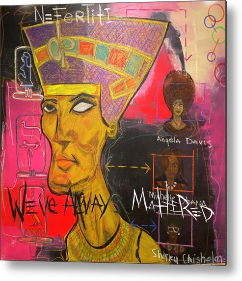 #abstractexpressionism #wevealwaysmattered #juliusdewitthannah Metal Print featuring the mixed media We've Always Mattered by Julius Hannah