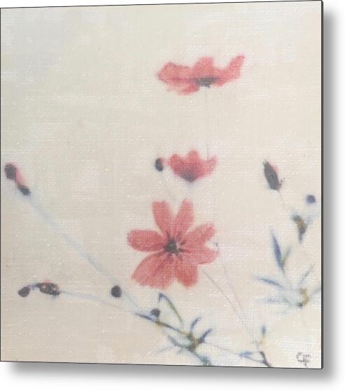 Wildflower Metal Print featuring the painting Wildflower Mini by Cara Frafjord