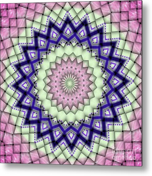 Metal Print featuring the digital art Woven Treat by Designs By L