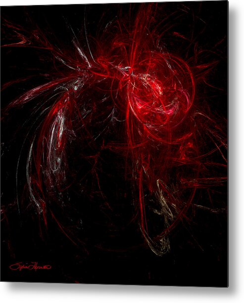 Fractal Metal Print featuring the photograph Black Widow by Sylvia Thornton