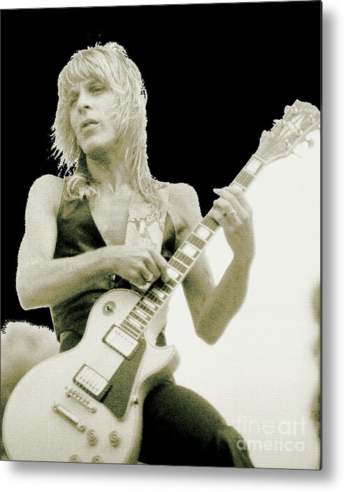 Concert Photos For Sale Metal Print featuring the photograph Randy Rhoads Day on the Green - Latest Unreleased One by Daniel Larsen