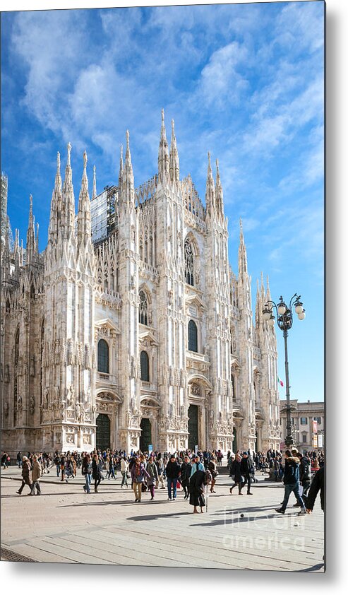 Duomo Metal Print featuring the photograph The famous Duomo - Milan - Italy by Matteo Colombo
