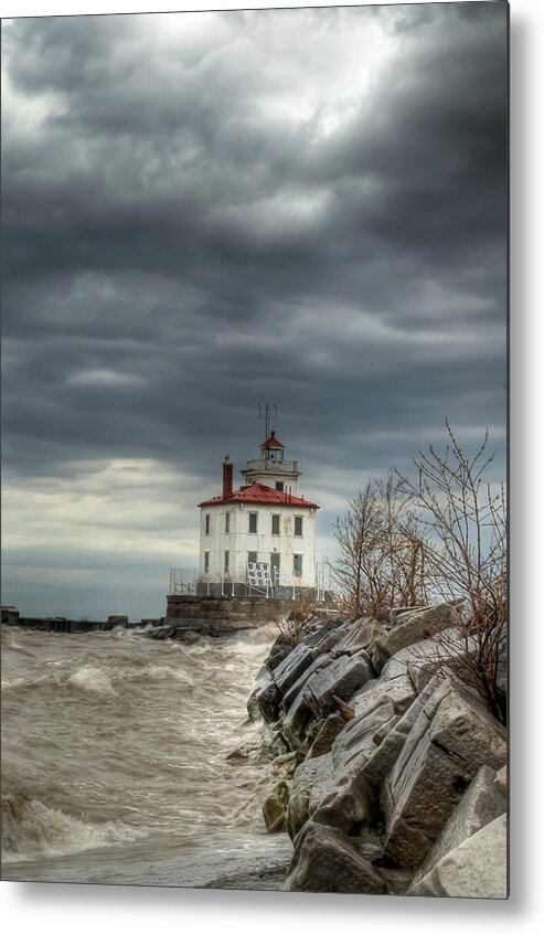 2x3 Metal Print featuring the photograph Break in the Storm by At Lands End Photography