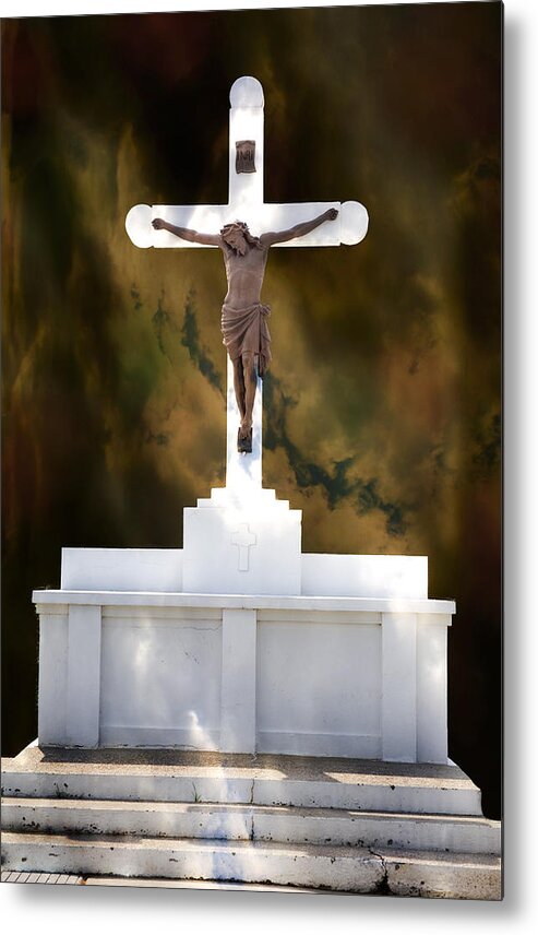 Religious Metal Print featuring the photograph Sacrifice by Cecil Fuselier