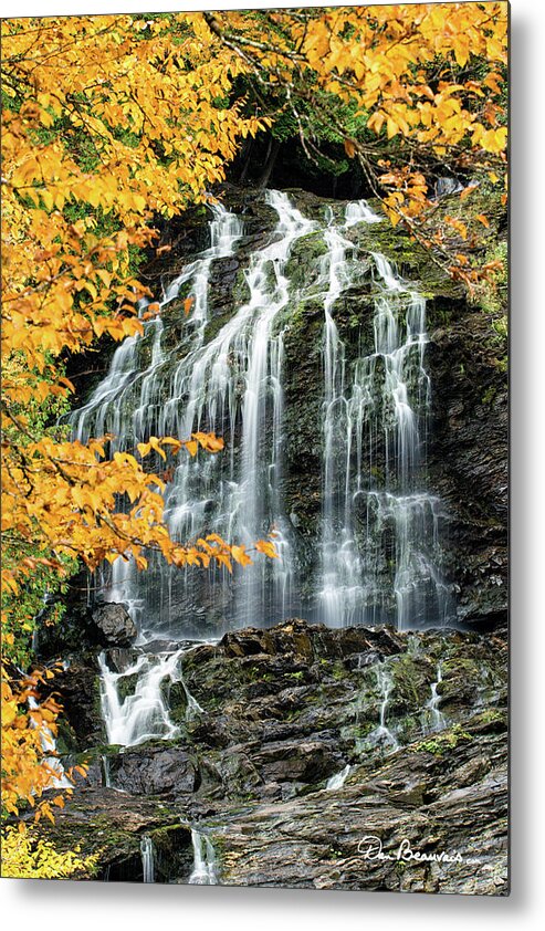 Waterfall Metal Print featuring the photograph Beaver Brook Falls 8918 by Dan Beauvais