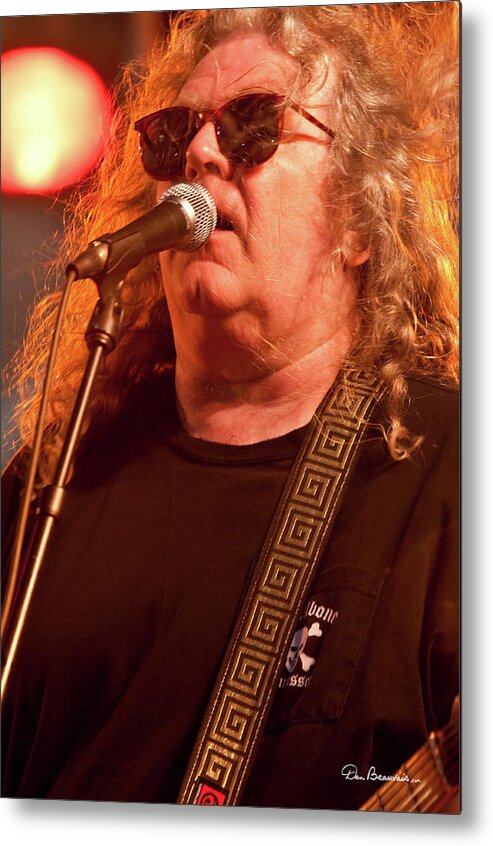 The Kentucky Headhunters Metal Print featuring the photograph Richard Young 2141 by Dan Beauvais