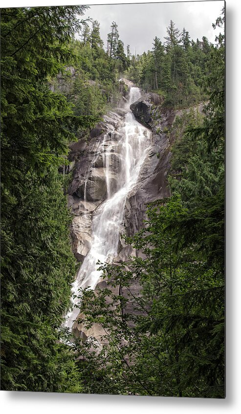 Waterfall Metal Print featuring the photograph Squamish Waterfall by Lawrence Knutsson