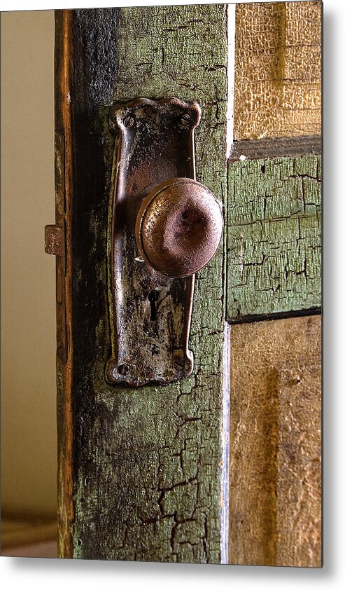 Door Metal Print featuring the photograph The Door Knob by Linda McRae