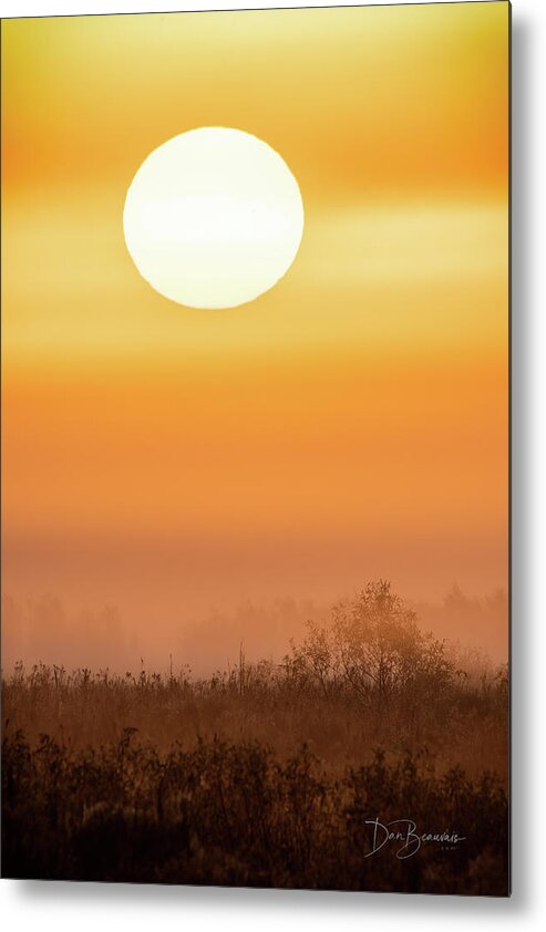 Sunrise Metal Print featuring the photograph Foggy Sunrise 9564 by Dan Beauvais