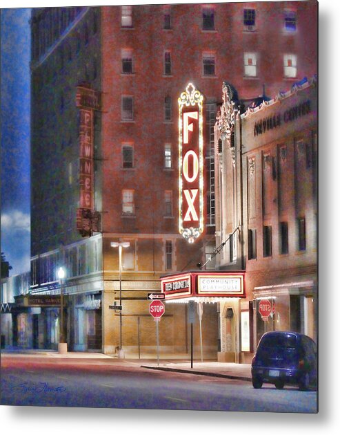 Fox Theater Metal Print featuring the photograph The Fox After the Show by Sylvia Thornton